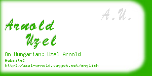 arnold uzel business card